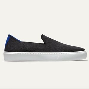 Rothy's The Original Slip On Sneaker in Black, women's size 8